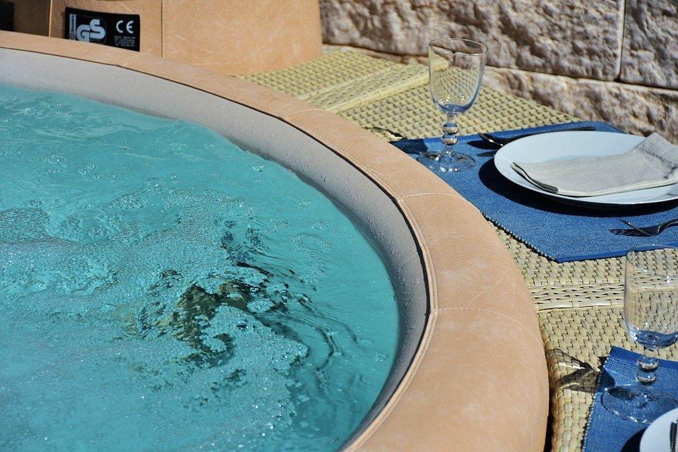 Whirlpool, Bad, Bath, Outdoor, In The Free, Jacuzzi
